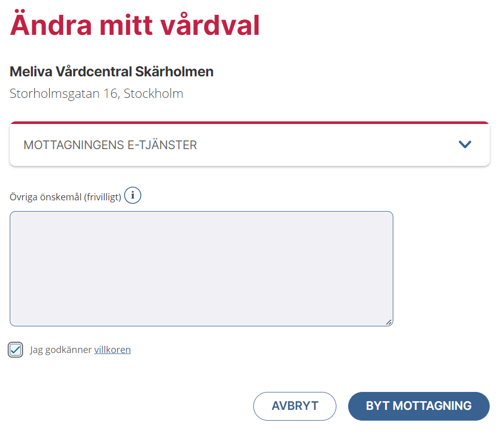 Lista dig på Skärholmen Vårdcentral Meliva