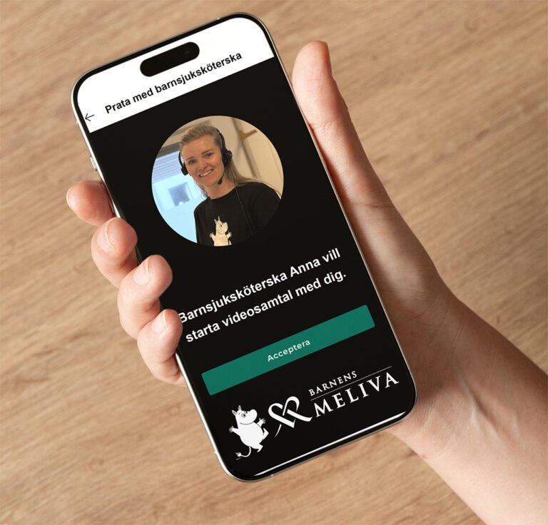Barnens Meliva app - hand