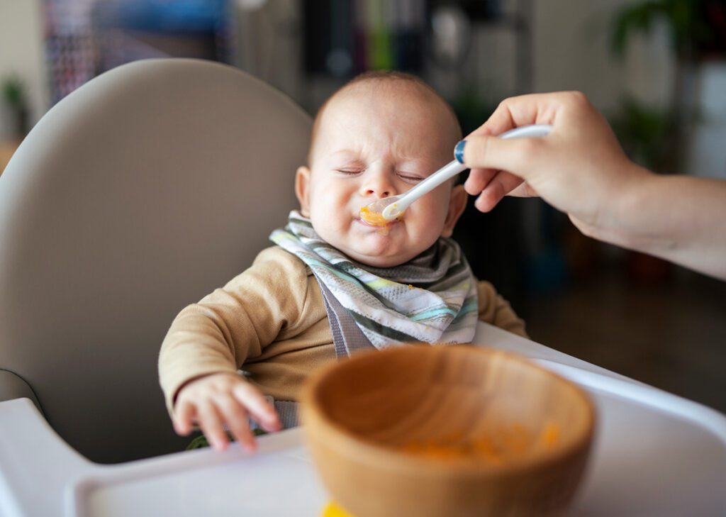 Bebis introduktion av mat