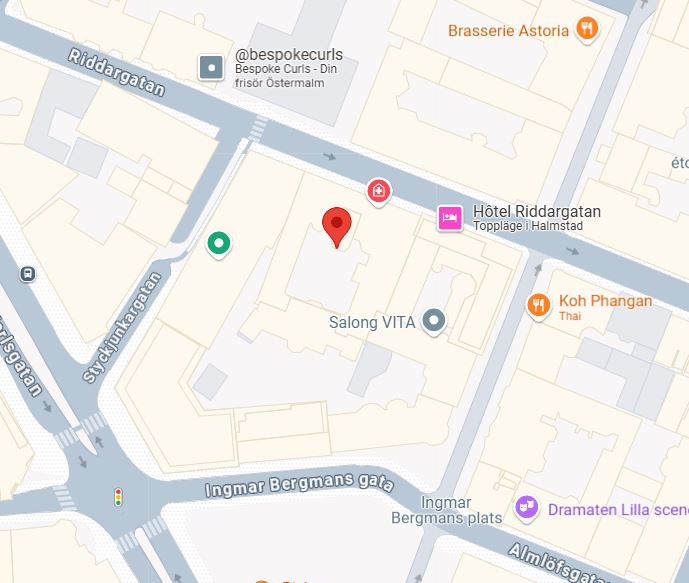 Ortopedi rehab specialistvård Riddargatan karta